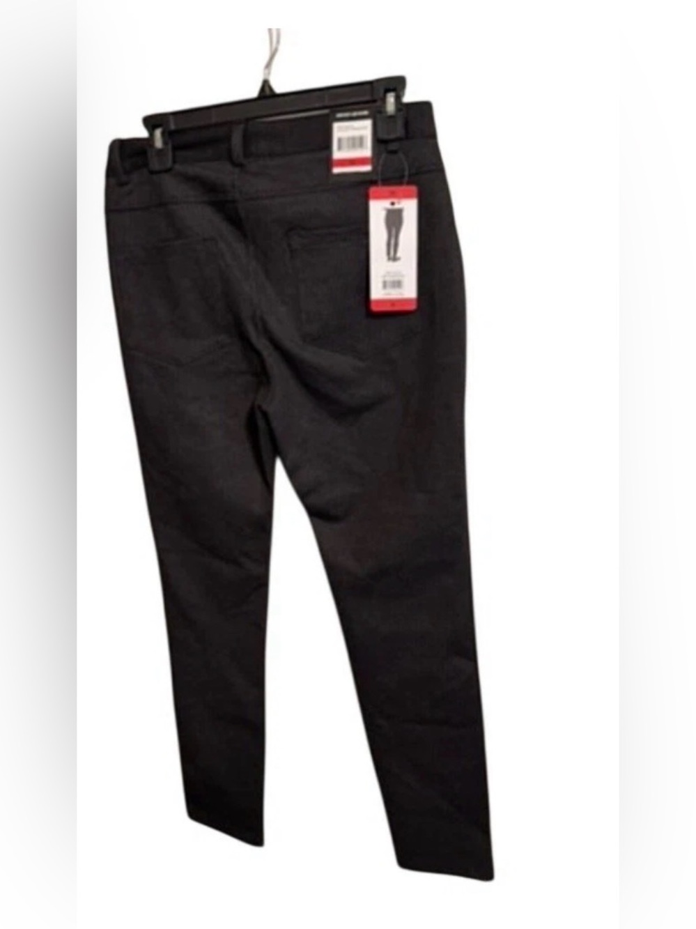 Dkny Grey Houndstooth Straight Leg Skinny Pants Jeans NWT Size Med Cadual